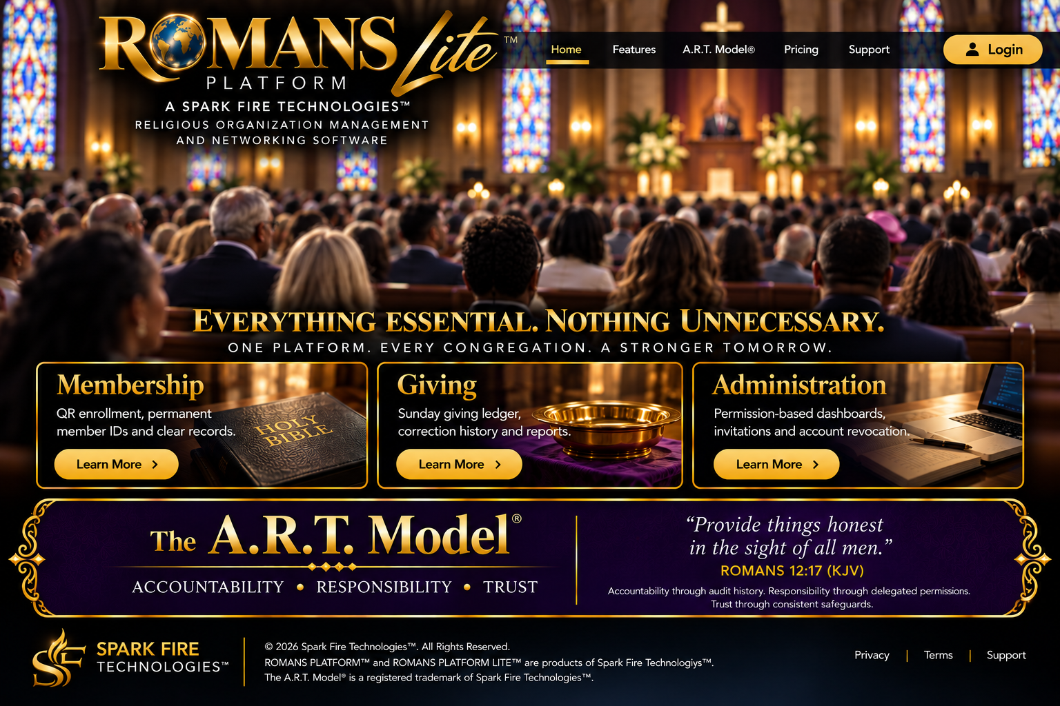 ROMANS Lite Platform — A Spark Fire Technologies product